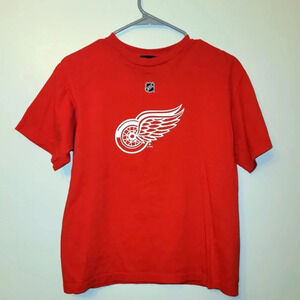 Detroit Red Wings Reebok Tee Kids/Youth XL LIDSTROM #5 NFL Hockey LOT E28